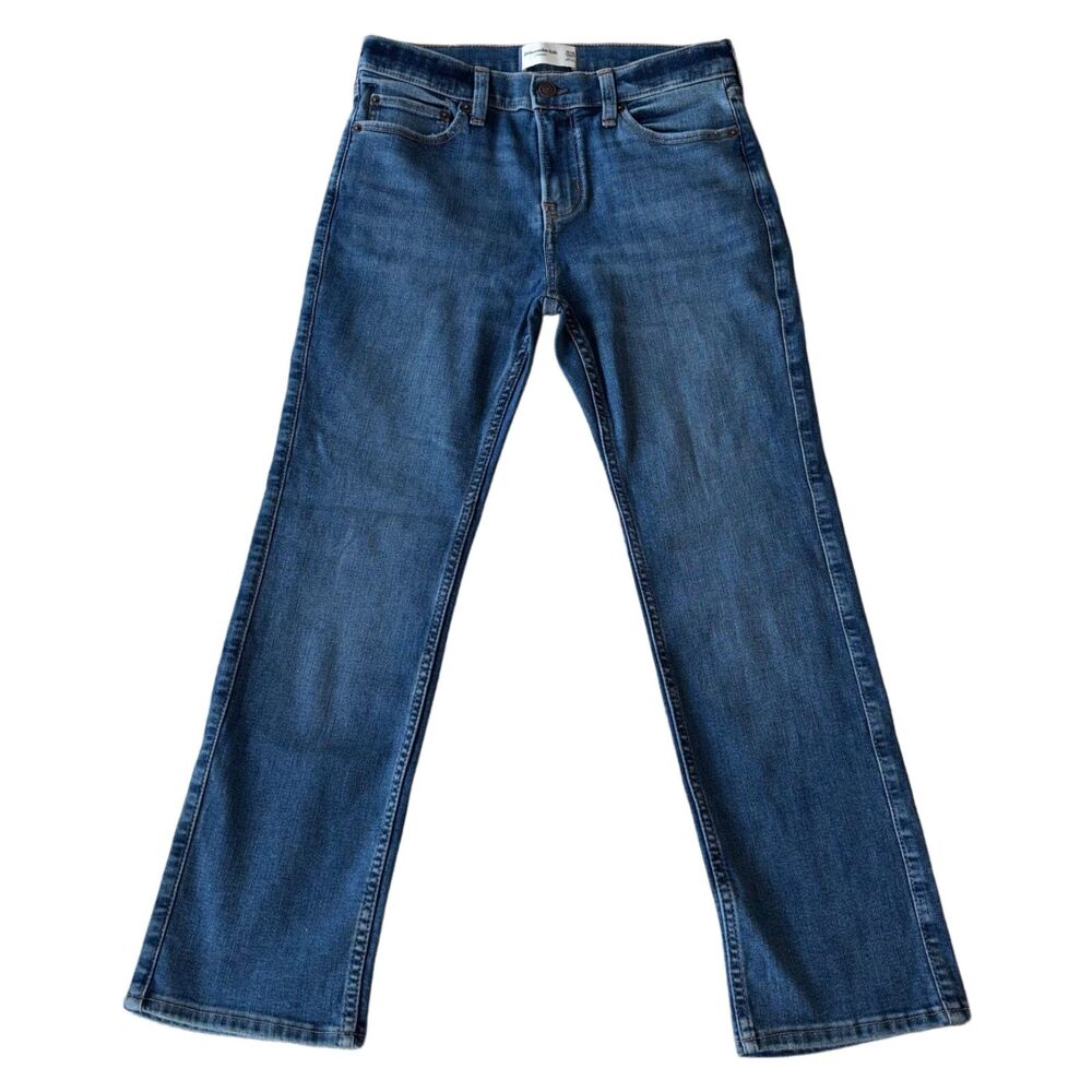 Abercrombie Kids Straight Jeans Girls Size 15/16 Short Medium Wash